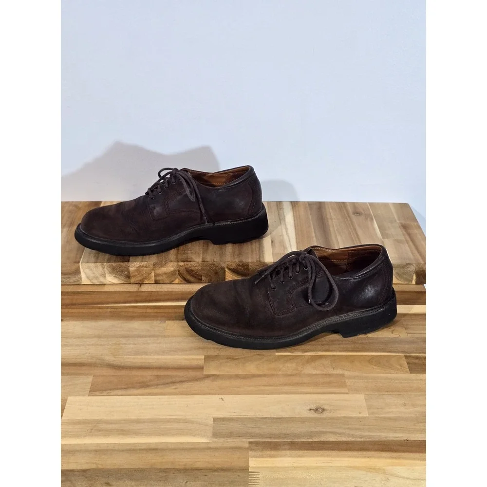 Rockport‎ Brown Suede Oxford Shoes Mens Size 8M Comfort Walking Casual Lace Up